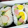 sonomihan's cooksnap of when they made 牛乳パックで作ろう♪スクエアおにぎり.
