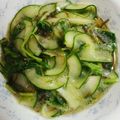 ひめ社長's cooksnap of when they made 副菜に◇水菜ともずく キュウリの酢の物.