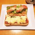 ❁Abake❁'s cooksnap of when they made ☆サルサソースでベーコンチーズトースト☆.
