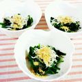 SP♪'s cooksnap of when they made ☆ほうれん草のシラス胡麻かけ☆.