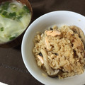 ぷーーー♡'s cooksnap of when they made 秋鮭ときのこのバター風味ピラフ.