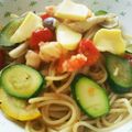 しばなおママ's cooksnap of when they made 海老としめじとズッキーニのパスタ.