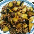 あをひ's cooksnap of when they made ＊茄子と挽肉の照り味噌炒め＊.