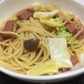 クックES3SQ2☆'s cooksnap of when they made 簡単にんにくスパムパスタ♪♪.