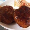 花団子＊'s cooksnap of when they made ハンバーグに☆照り焼きソース.