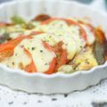 Blue-Island's cooksnap of when they made トマトとオクラのバルサミコチーズ焼き.