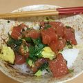 クックYW2021☆'s cooksnap of when they made 焦がしねぎ醤油ベースのまぐろアボカド丼.