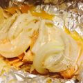 らん໒꒱'s cooksnap of when they made 鮭とチーズのホイル焼き.