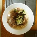 飯が、、、好きだ！！'s cooksnap of when they made 白だしと生姜で簡単関西風肉うどん.