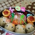 ﾋﾟﾝｸ☆ﾏｶﾛﾝ's cooksnap of when they made 簡単♡さくらんぼキティちゃん♪キャラ弁.