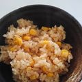 クックZQNSC3☆'s cooksnap of when they made シンプルなとうもろこしご飯.