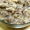 ayltonmako's cooksnap of when they made 圧力鍋で作る鯨の大和煮.