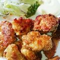 saei☆'s cooksnap of when they made ヘルシー&食応え◎ささみのガーリック唐揚.