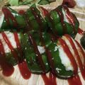 ALOHAnon's cooksnap of when they made 肉ナシ！ピーマンの肉詰め♪.