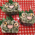クックNJYWEX☆'s cooksnap of when they made 【飾り巻き寿司】かわいい☆かえるさん★.