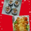 クックNJYWEX☆'s cooksnap of when they made 節分 はなかっぱ飾り巻き寿司キャラ弁.