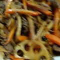 ゆ～な母ちゃん's cooksnap of when they made 牛肉入りのきんぴらごぼう.