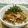 赤い電話's cooksnap of when they made 簡単☆こってり豚照りしそバター丼.