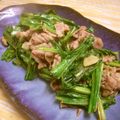 さるちゃんばなな's cooksnap of when they made 油麦菜（ユーマーツァイ）と豚肉の炒めもの.