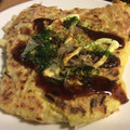 桃と豆's cooksnap of when they made もやしと豆腐のふんわりお好み焼き.