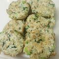 オユカッチ's cooksnap of when they made 小松菜入りおから餅のゴマ塩焼き.