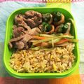 ベル◎'s cooksnap of when they made ■糖質制限■簡単☆焼肉のたれ豚丼お弁当昼.