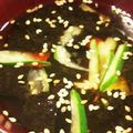 ゆかたそ503's cooksnap of when they made きゅうりとのりで作る韓国の冷たい汁物。.