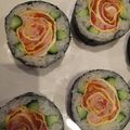 ぐりいくら's cooksnap of when they made 【飾り巻き寿司】バラの花.
