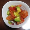 クックA3IXI9☆'s cooksnap of when they made トマト+アボカド+山葵醤油.