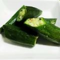 yuming219's cooksnap of when they made 早っ！美味っ！オクラ塩炒め.