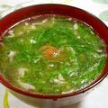 Haru Haru's cooksnap of when they made 豚肉とめかぶの梅スープ.