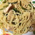 まーこちゃん。's cooksnap of when they made 鶏胸肉と葱のさっぱり柚子胡椒ポン酢パスタ.