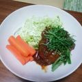 ごんごろう's cooksnap of when they made トマトで美味しい煮込みハンバーグ.