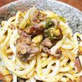 ｍｉｅｍａｍａ's cooksnap of when they made 簡単☆豚キムチーズ焼きうどん☆.