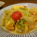 のりてぃｓｘ's cooksnap of when they made 簡単♪ トマト・たまご・レタスの炒め.