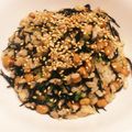 ＊にょにょん＊'s cooksnap of when they made 納豆＆ひじきチャーハン★食物繊維たっぷり.