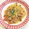 akikaka's cooksnap of when they made ベーコンとしめじの和風パスタ.