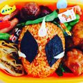 AKE30♡'s cooksnap of when they made 簡単♪キャラ弁仮面ライダーゴースト☆.