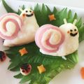 まーちゃ＊'s cooksnap of when they made キャラ弁*ワンポイントかたつむり.