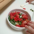 n.k's cooksnap of when they made 離乳食後期 トマトとインゲンのチーズ焼き.