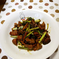 ﾁｲﾁｬﾝﾏﾏ's cooksnap of when they made 砂肝と椎茸と小松菜のにんにく醤油炒め☆.