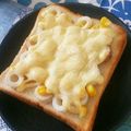 うに子's cooksnap of when they made ☆ちくわ！マヨコーンチーズnoトースト☆.