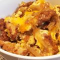 SAKURA0704's cooksnap of when they made 唐揚げリメイク♡親子丼とコラボ丼.