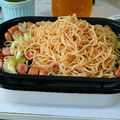 ぁこりんりん's cooksnap of when they made 焼そばのたらこパスタ風.