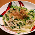 午前１時のHOMI★'s cooksnap of when they made 水菜＆豚の生姜焼き風味☆焼きうどん.