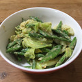 ちょびんこ's cooksnap of when they made キャベツとさやいんげんの味噌マヨごま和え.