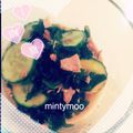 mintymoo's cooksnap of when they made 一味違う　我が家流　ツナ入り酢の物.