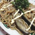 naomixx's cooksnap of when they made 豚となすの♡ねぎマヨぽん酢焼きそば✿.