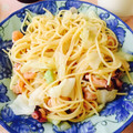 ☆winwin☆'s cooksnap of when they made 春キャベツとタコのパスタ.