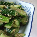 ゆーあちん's cooksnap of when they made きゅうりのアジアン胡麻和え.